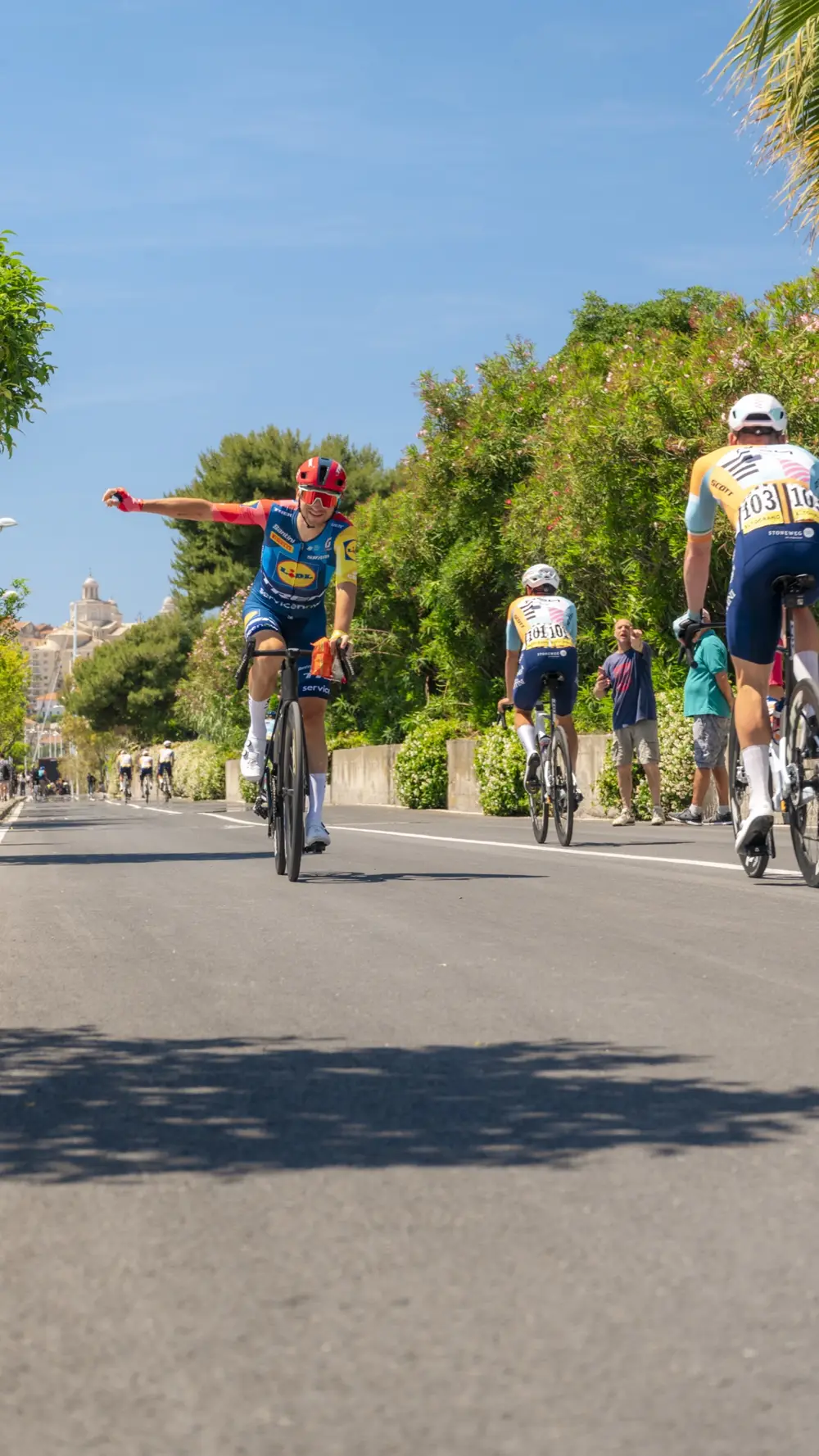 Corridore in azione
